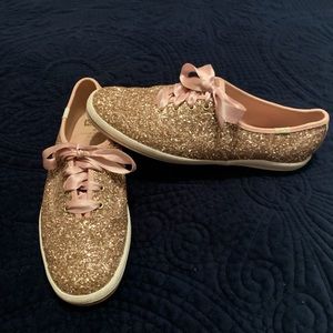 Keds X Kate Spade New York Glitter Sneakers.